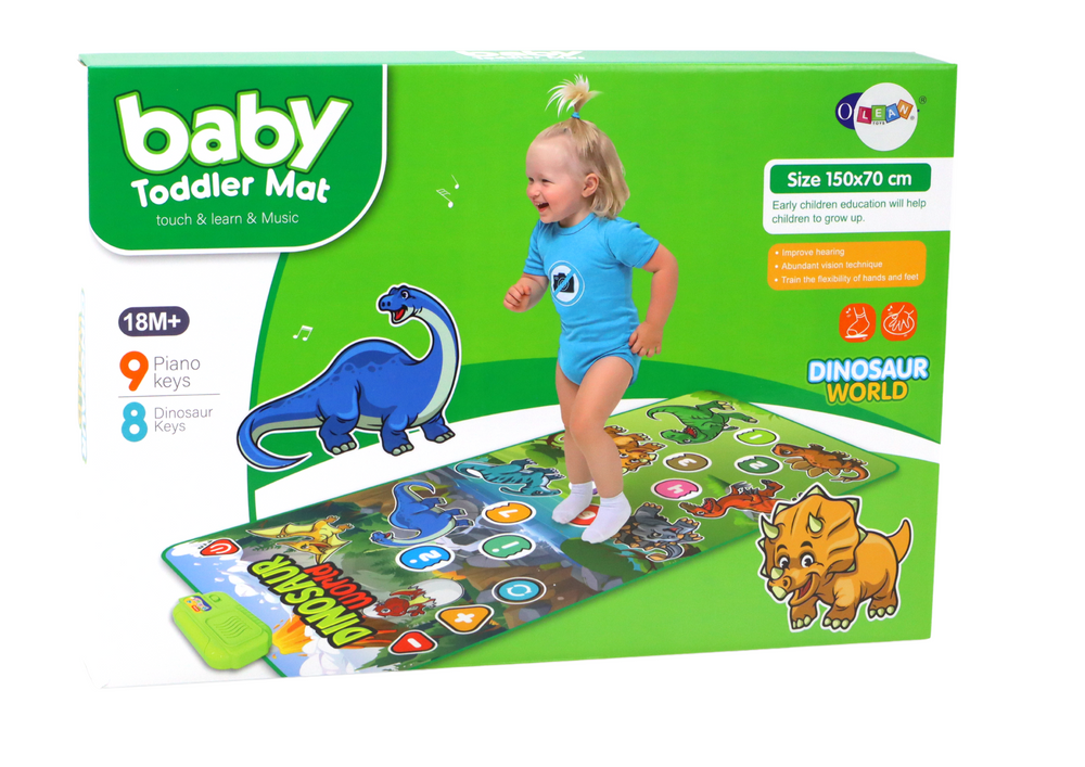 Interaktivní taneční mata s dinosaury a zvuky – pro děti od 18 měsíců