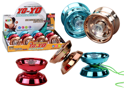 Jojo klasické hliníkové modro-zlaté s červenou – Yoyo