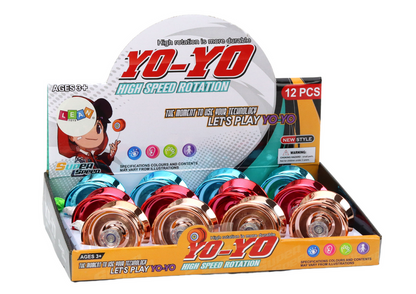 Jojo klasické hliníkové modro-zlaté s červenou – Yoyo