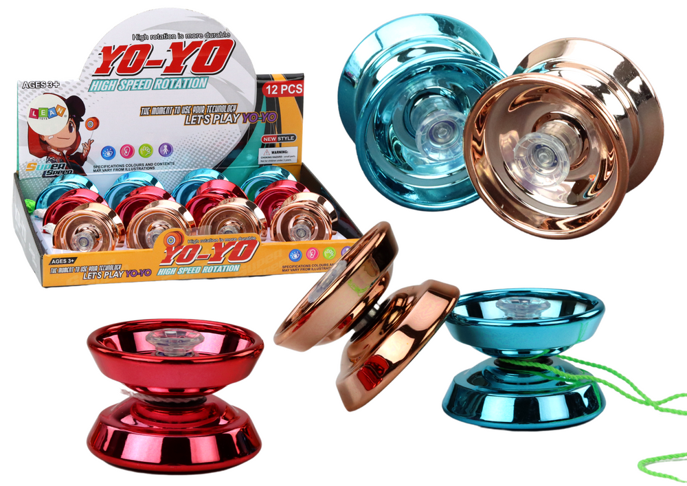 Jojo klasické hliníkové modro-zlaté s červenou – Yoyo