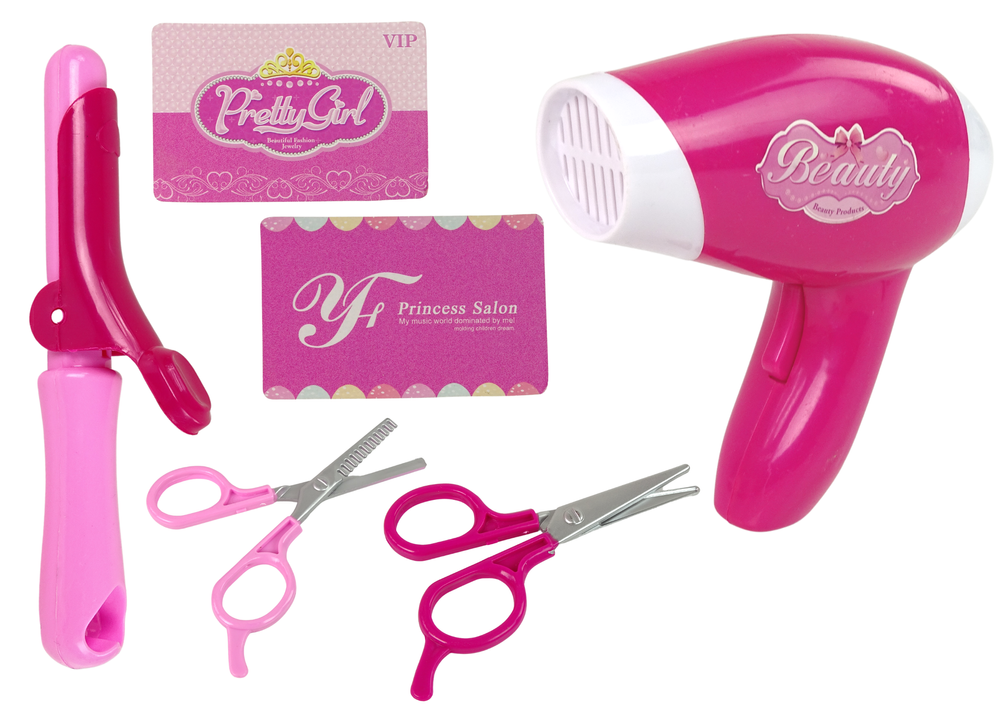 Kadeřnický set s fénem na baterie – pro holčičky