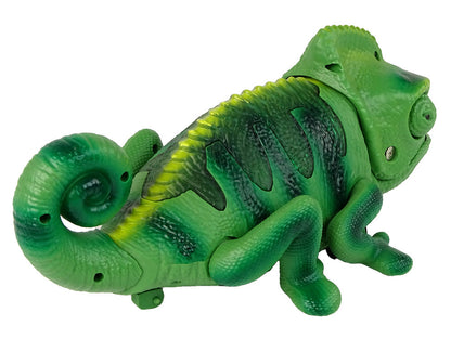 Kameleon na dálkové ovládání se světly zelený 28 cm