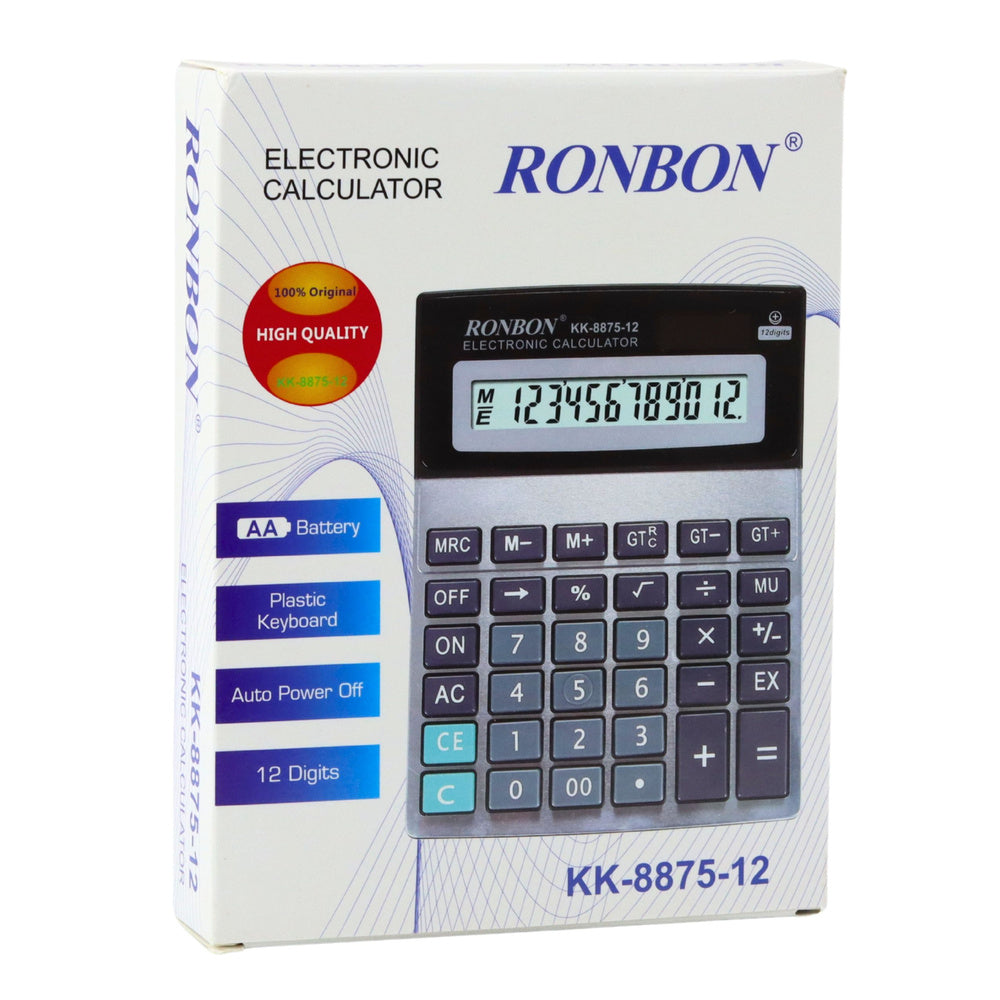 Kancelářská kalkulačka 12místný displej – Ronbon KK 8875 12
