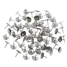 Kancelářské připínáčky kovové kulaté – 40 ks stříbrné