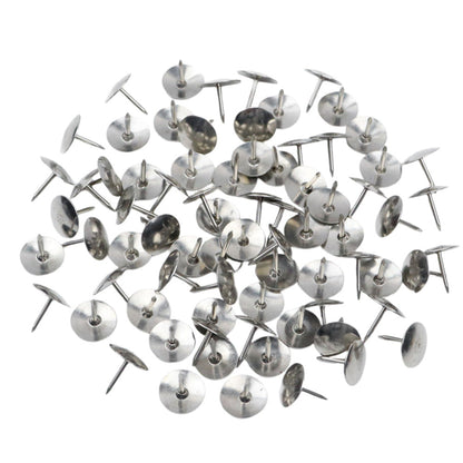 Kancelářské připínáčky kovové kulaté – 40 ks stříbrné