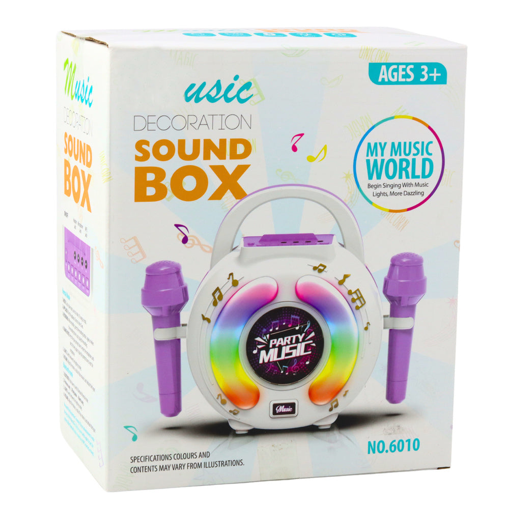 Karaoke set dva mikrofony – Bluetooth LED reproduktor