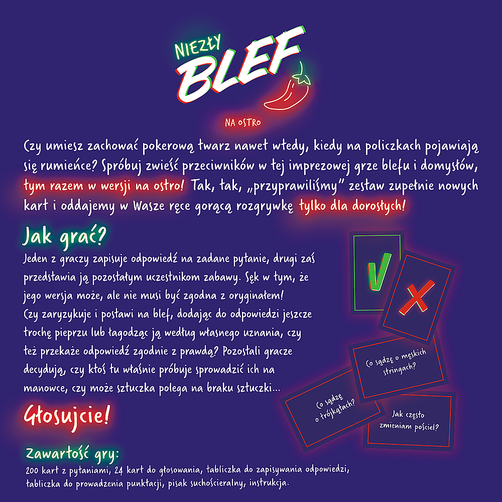 Karetní hra Niezły blef na ostro – Trefl 02302