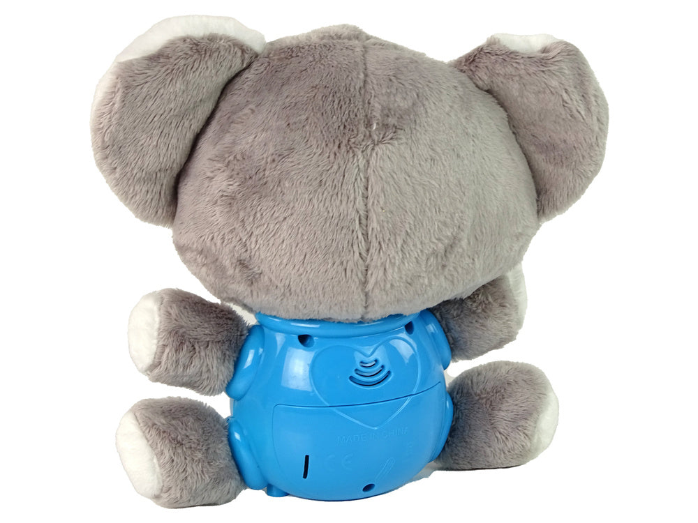 Koala projektor s melodiemi a hvězdičkami – šedá