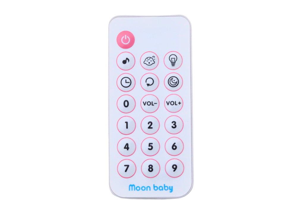 Kolotoč nad postýlku s projektorem a hudbou 400 ukolébavek – modrý