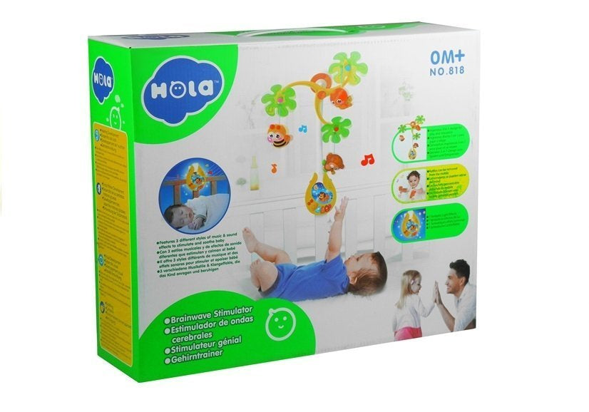 Kolotoč s pozytivkou a chrastítky pro miminka
