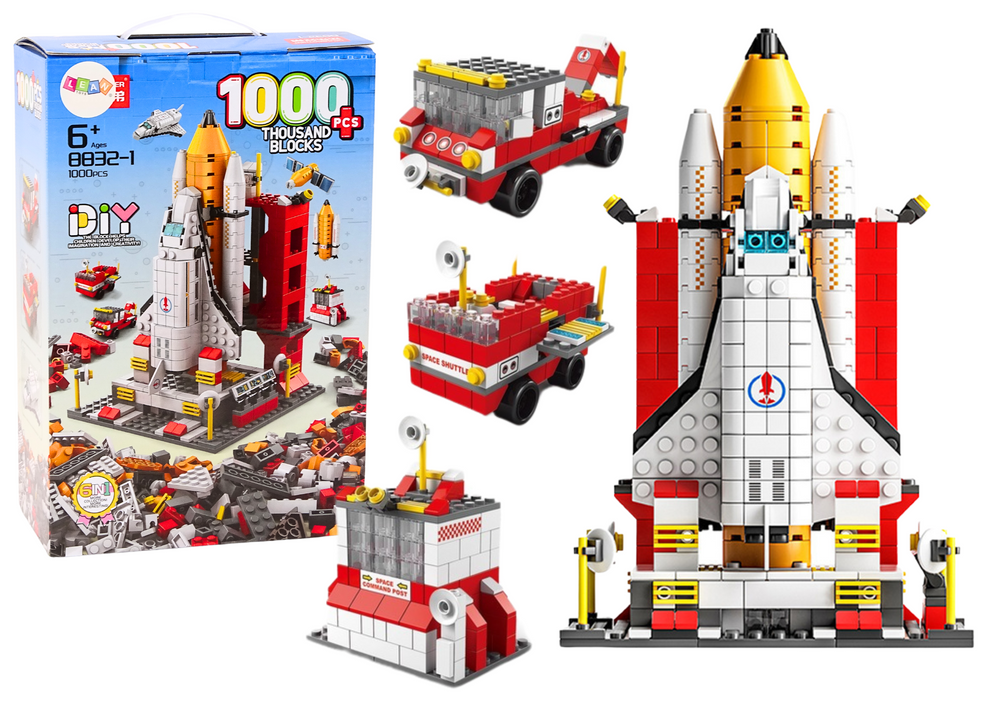 Konstrukce Vesmírná raketa 6v1 s 1000 díly – stavebnice