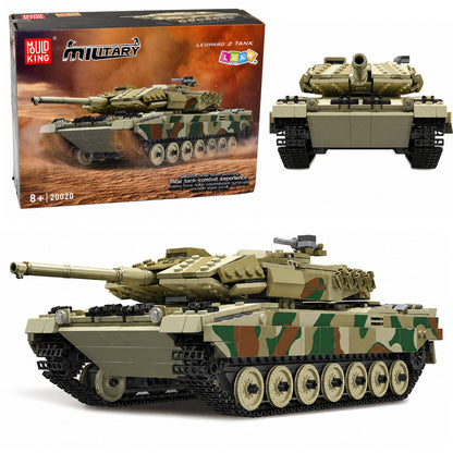 Konstrukční kostky vojenský tank Leopard RC s dálkovým ovládáním 1100 ks