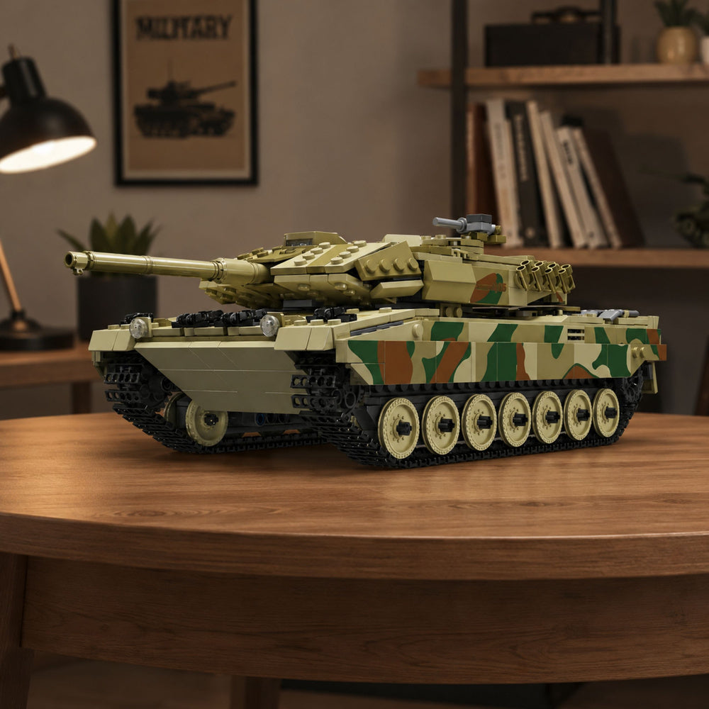 Konstrukční kostky vojenský tank Leopard RC s dálkovým ovládáním 1100 ks