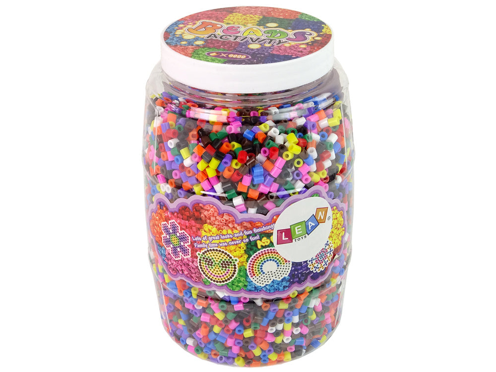Korálky na žehlení 9000 ks – kreativní DIY sada s šablonami