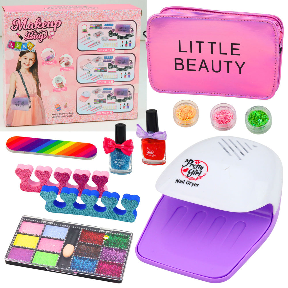 Kosmetická sada pro make-up nehtů s taškou – 20 dílů