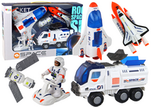 Kosmická mise raketa s astronauty – stavebnice 7 dílů