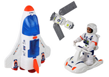 Kosmická mise raketa s astronauty – stavebnice 7 dílů