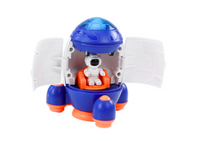 Kosmická raketa otvírací s figurkou astronauta a vozidlem