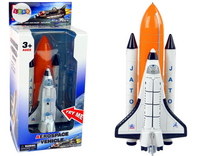 Kosmická raketa s kovovou lodí – světlo zvuk pull back