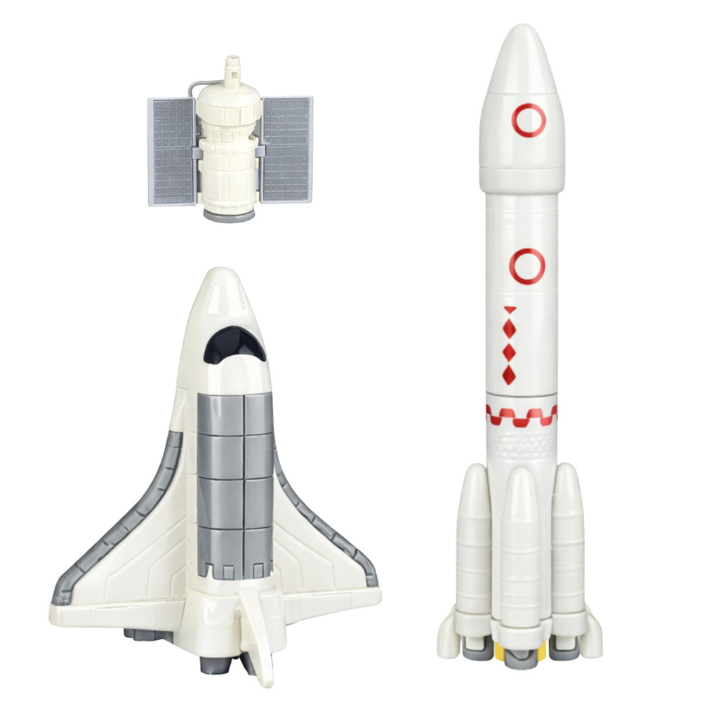 Kosmická sada kosmonaut – startovací věž, raketa a raketoplán