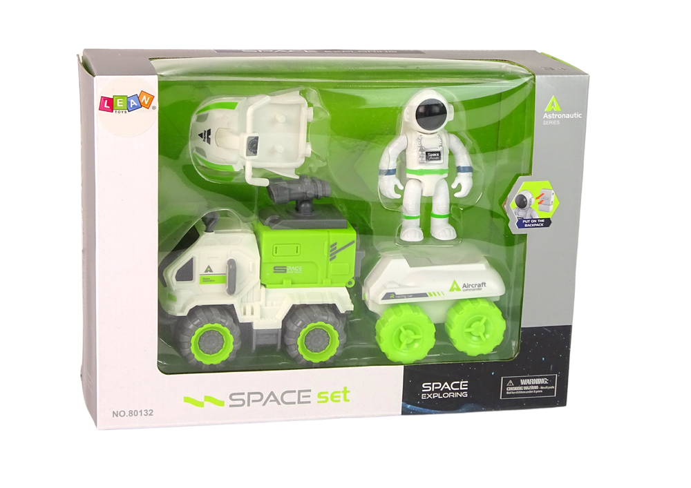 Kosmická sada s astronautem – 2 lodě a průzkumník | hračky