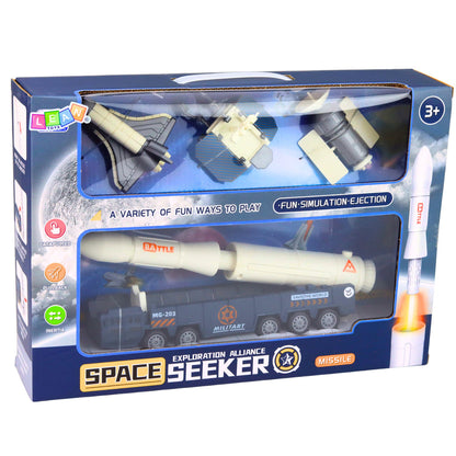 Kosmická sada s raketou, raketoplánem a vozidlem – pro děti od 3 let