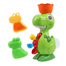 Koupelové hračky s dinosaurem a mlýnkem – 8 dílů