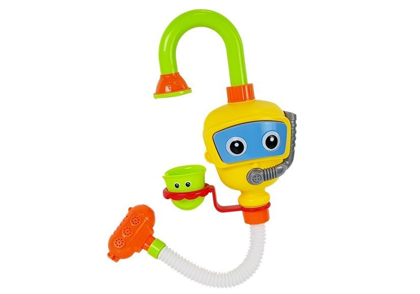 Koupelový robot potápěč s vodopádem a kelímky barevný