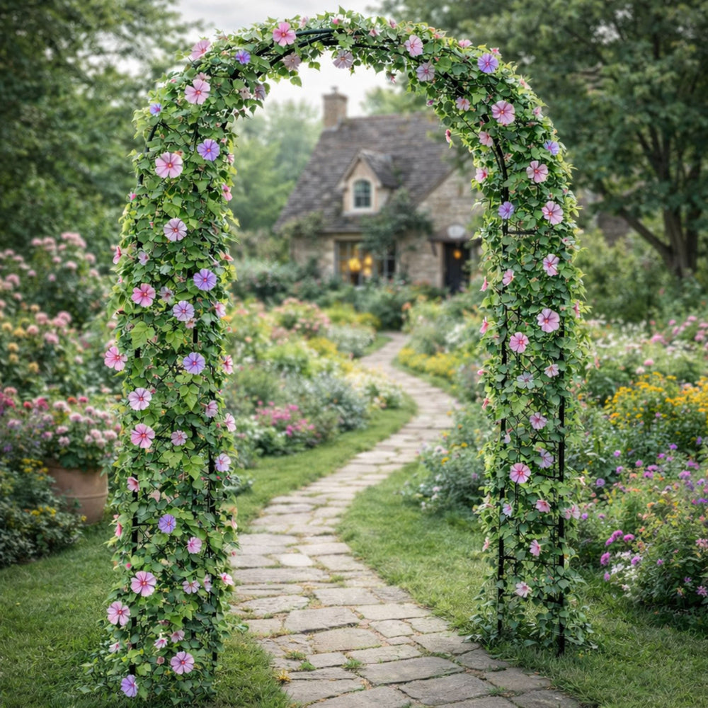 Kovová zahradní pergola pro rostliny 240x140 cm