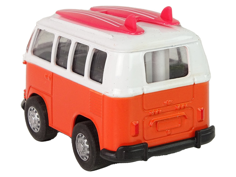 Kovové autíčko výletní autobus s pull back pohonem