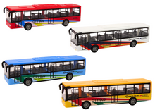 Kovový autobus s frikčním pohonem 15cm – městský model