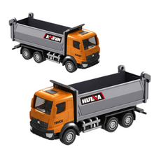 Kovový model sklápěče 1:80 – sběratelský Huina | oranžový