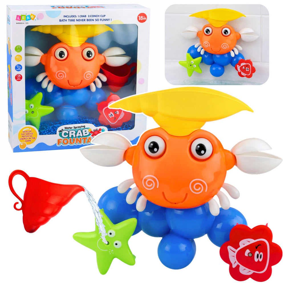 Krab fontána do vany s přísavkami – interaktivní hračka