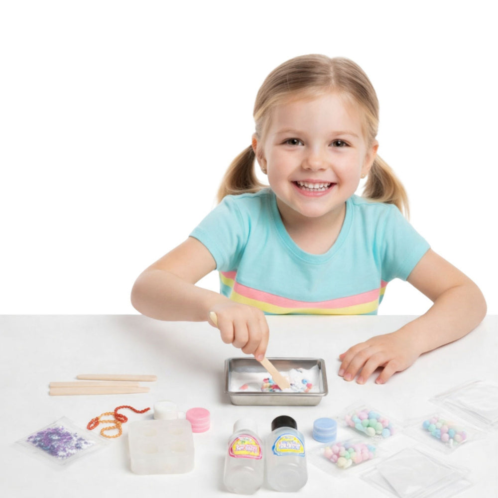 Kreativní DIY sada na výrobu squishies - Koťátková Tlapka 28 ks