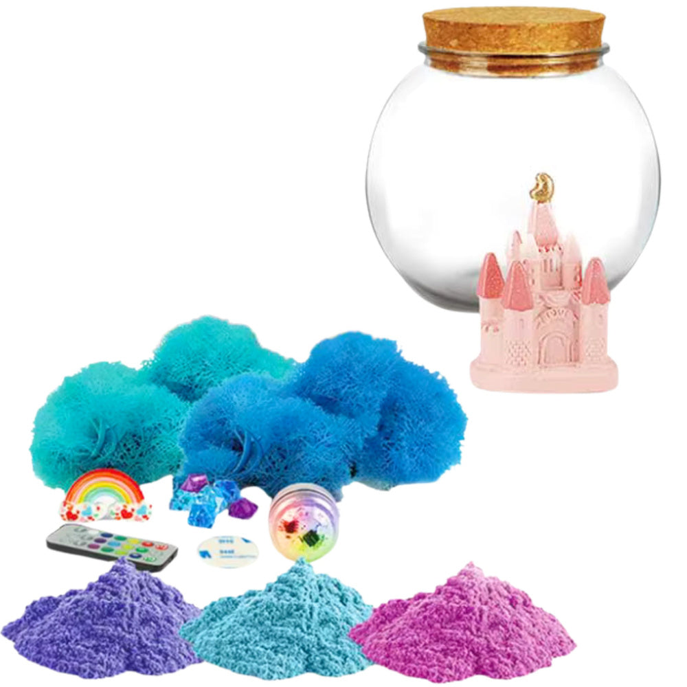 Kreativní DIY terrarium s jednorožcem a LED lampičkou s dálkovým ovládáním