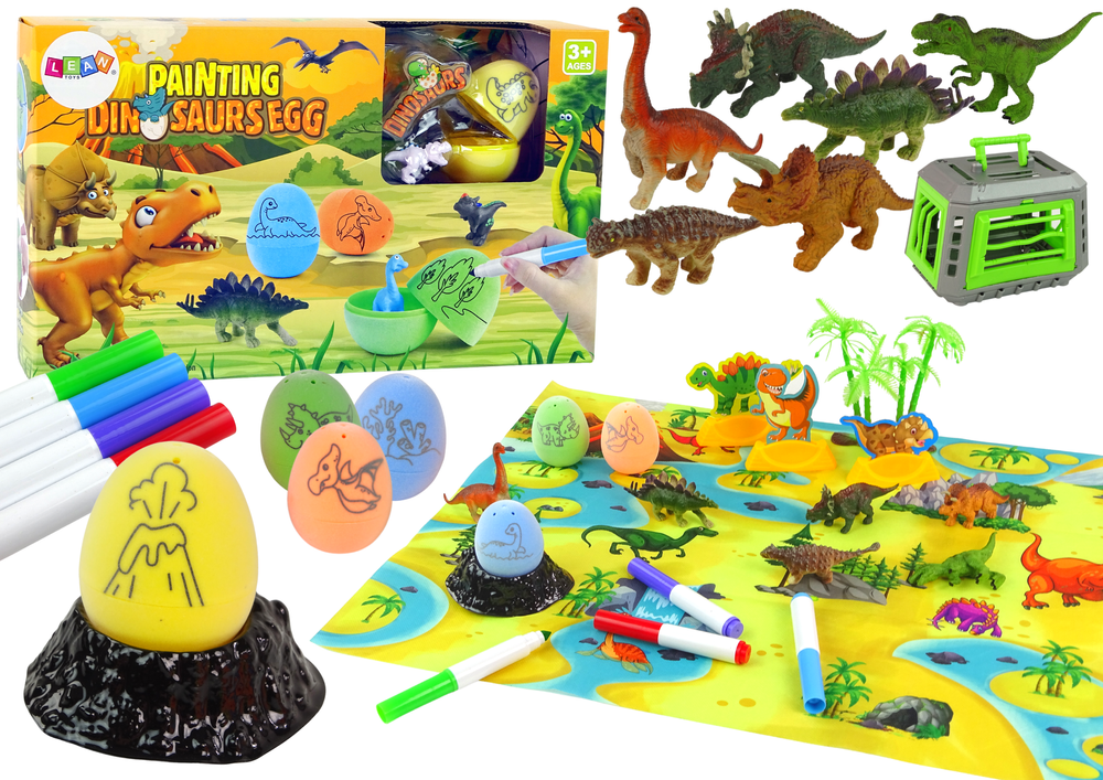 Kreativní sada dinosauři s vajíčky – k malování + box