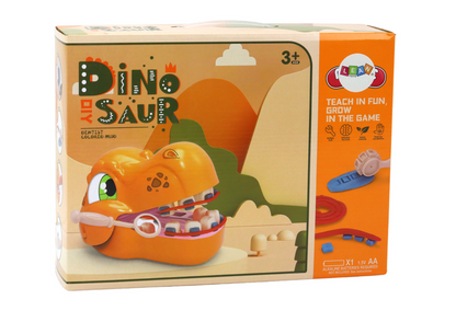 Kreativní sada Dinosaurus zubař – s plastelínou a doplňky