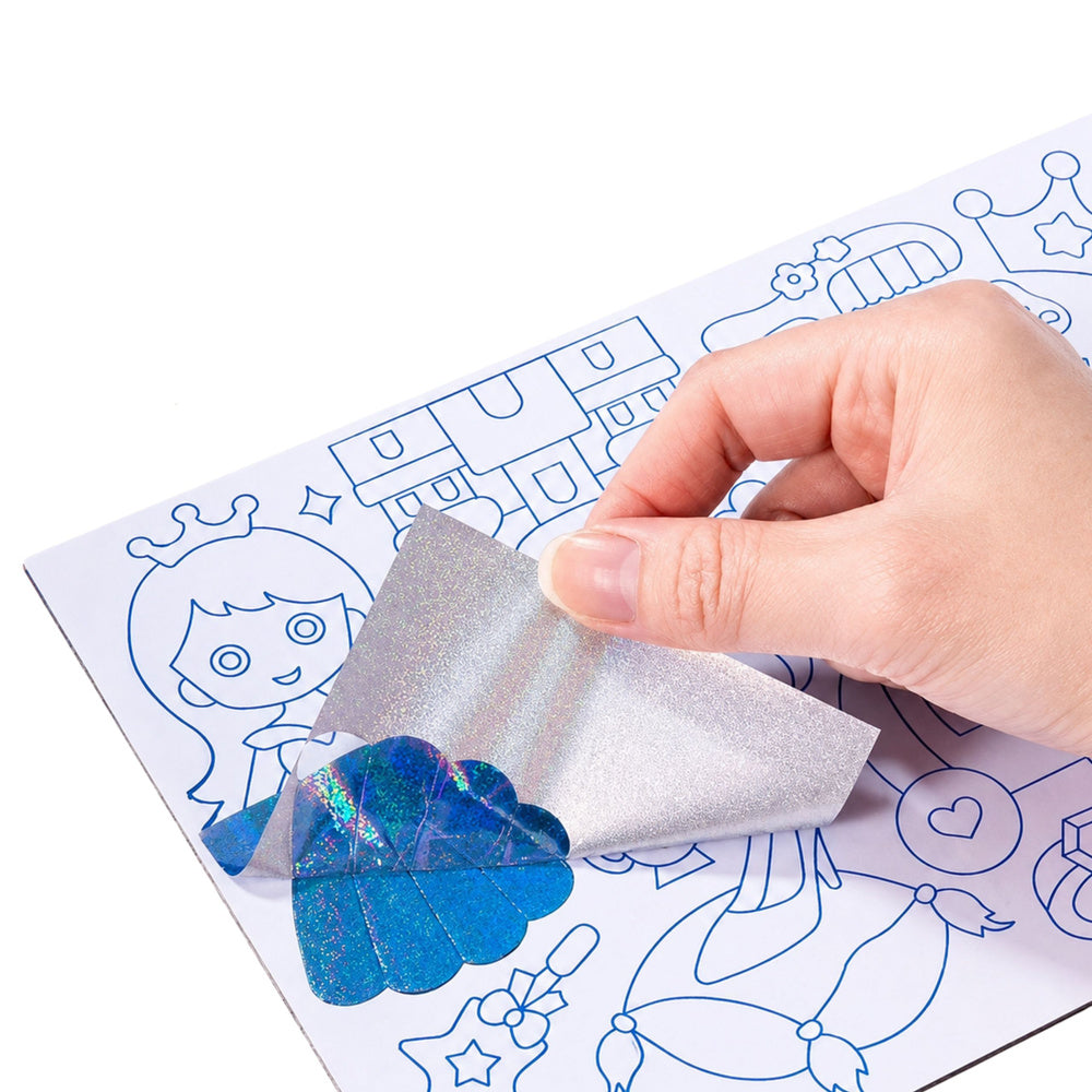 Kreativní sada Foil Art pro vyklejování lesklou fólií – 4+