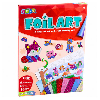 Kreativní sada Foil Art pro vyklejování lesklou fólií – 4+