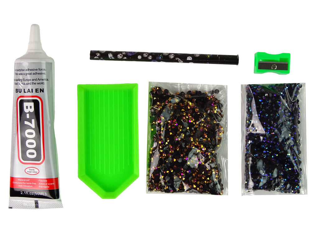 Kreativní sada jednorožec DIY diamantové kamínky hnědý