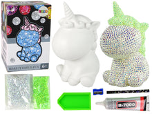 Kreativní sada jednorožec DIY diamantové kamínky zelený