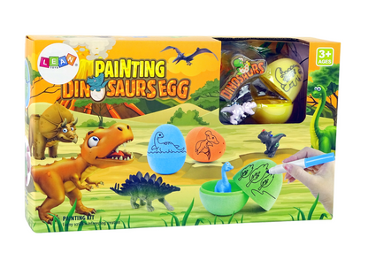 Kreativní sada malování dinosauřích vajíček – s figurkami