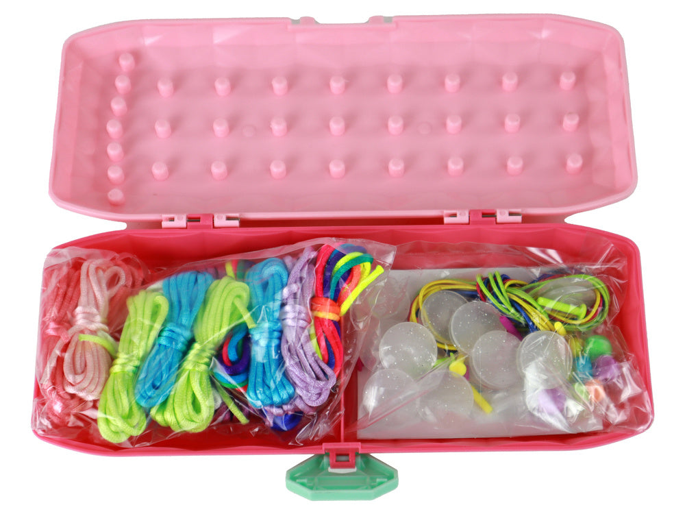 Kreativní sada na náramky s korálky – růžová | DIY kit