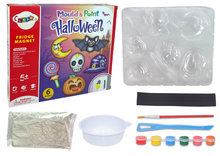 Kreativní sada na výrobu halloweenských magnetů z sádry s barvami
