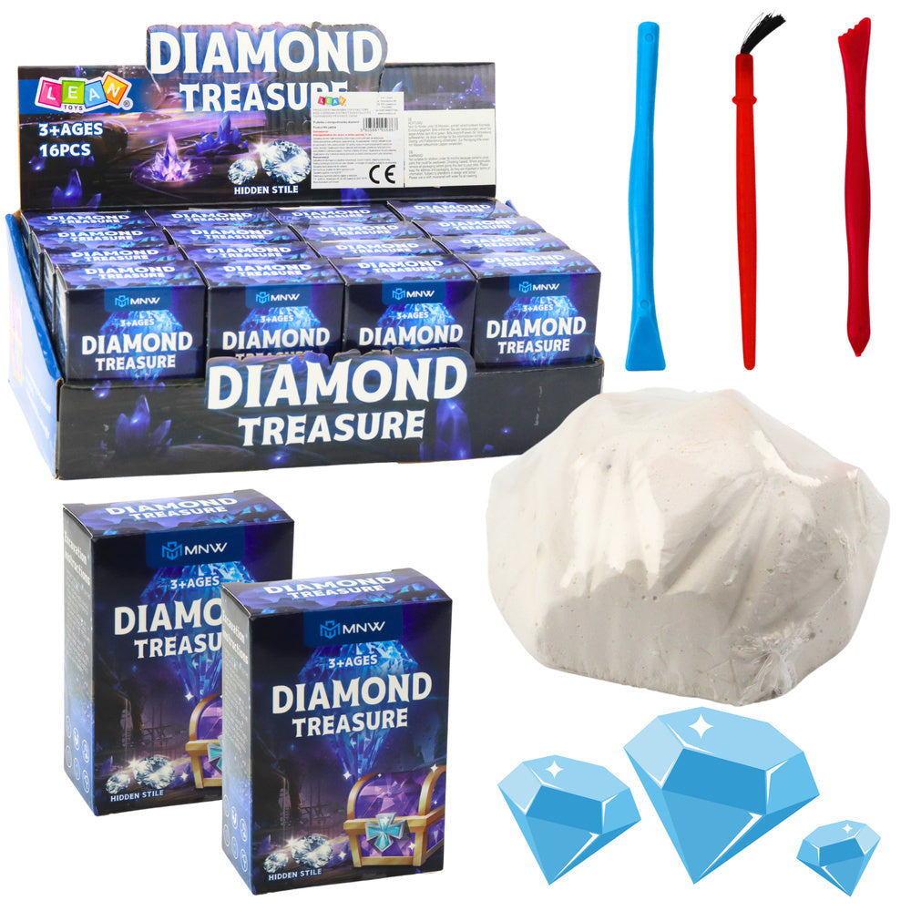 Kreativní sada vykopávky diamantů – s nářadím | překvapení box
