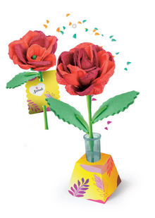 Kreativní set Mini továrna na květiny – růže Clementoni