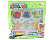 Kreativní set vitráže s dinosaury 3D – tavící barva