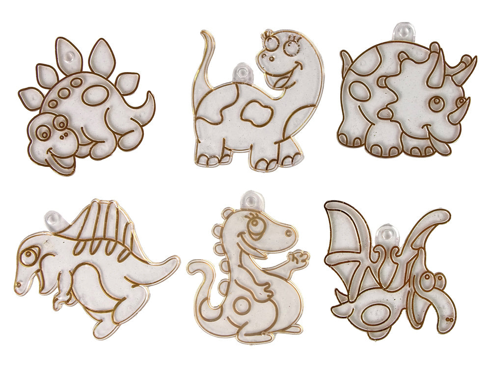 Kreativní set vitráže s dinosaury 3D – tavící barva