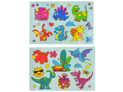 Kreativní set vitráže s dinosaury 3D – tavící barva