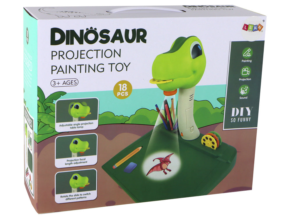 Kreslicí projektor dinosaurus – se zvuky a příslušenstvím